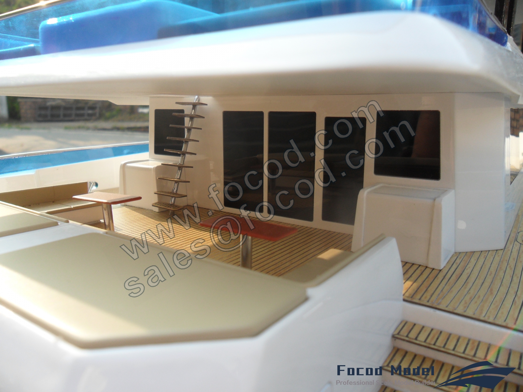 custom made model of 80ft catamaran yacht